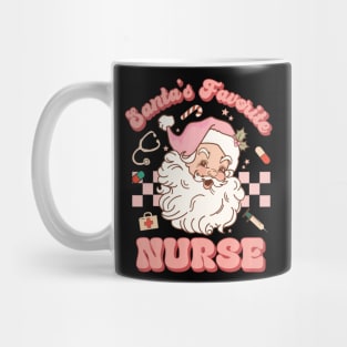 Santa's Favorite Nurse Christmas RN ER ICU Mug